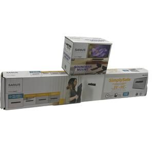 Sanus LML1-B1 Fixed Position TV Mount 22”-55” TV Includes Free Soundbar Mount